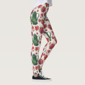 waterverf Kerstthee Feestje Leggings (Rechts)