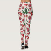 waterverf Kerstthee Feestje Leggings (Achterkant)