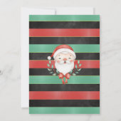 Waterverf kerstuitnodiging op zondag kaart (Achterkant)