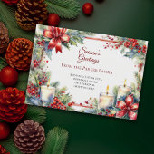 Waterverf kerstvakantie Kaart