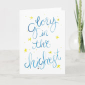 Waterverf kerstvakantie Kaart (Voorkant)