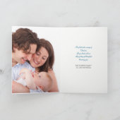 Waterverf kerstvakantie (optioneel) fotokaart feestdagen kaart (Binnen)