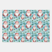 Waterverf kerstvakantie thema inpakpapier vel (Voorkant)