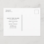 Waterverf kerstval Foto Save the Date Aankondigingskaart (Achterkant)