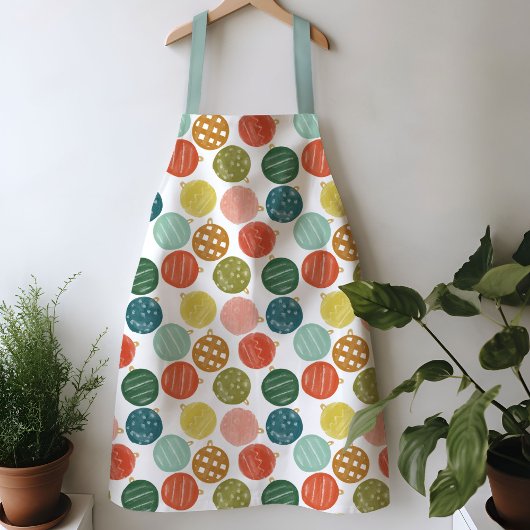 Waterverf kerstversiering Apron Schort