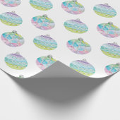 Waterverf kerstversiering cadeaupapier (Hoek)