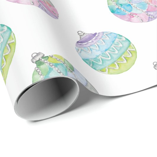 Waterverf kerstversiering cadeaupapier (Rol Hoek)