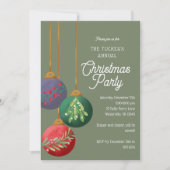 Waterverf kerstversiering kerstfeest kaart (Voorkant)