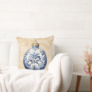 Waterverf kerstversiering kussen