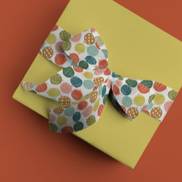 Waterverf kerstversiering satijnen lint