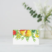 Waterverf kerstversiering | Vakantie Plaatskaartje (Staand voorkant)