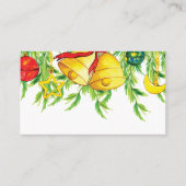 Waterverf kerstversiering | Vakantie Plaatskaartje (Voorkant)