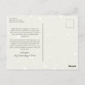 Waterverf kerstversiering vakantiefoto briefkaart (Achterkant)