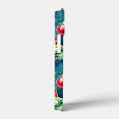 Waterverf kerstversieringen, rood en Blauwgroen gr Case-Mate iPhone Case (Achterkant / Rechts)
