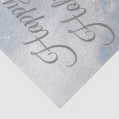 Waterverf kerstwinter Red Robin Bird Tissuepapier (Detail)