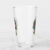 Waterverf kerstwinter sneeuwboomtak Ne Glas (Links)