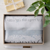 Waterverf kerstwinter tissuepapier (Geschenk)