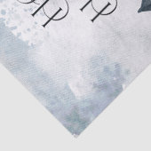 Waterverf kerstwinter tissuepapier (Detail)