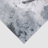 Waterverf kerstwinter tissuepapier (Detail)