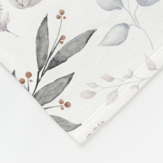 Waterverf-kerstwinterpatroon Fleece Deken (Hoek)