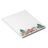 Waterverf Kerstwinterstedenhuizen Notitieblok (Schuin)