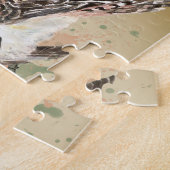 Waterverf Kestrel Falcon Wildlife Bird Art Legpuzzel (Zijkant)