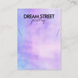 Waterverf Ketting Display Card Visitekaartje