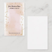  Waterverf Ketting Verdien DisplayCard Visitekaartje (Voorkant / Achterkant)