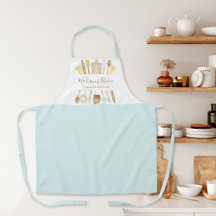 Waterverf Keuken Kookgerei Pastelblauw