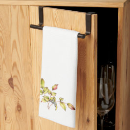 Waterverf keuken theedoek berberis