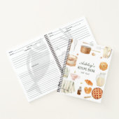 Waterverf keukenbenodigdheden gepersonaliseerd rec notitieboek (Binnen)