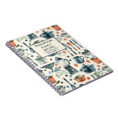 Waterverf Keukengereedschap Gepersonaliseerd Recep Notitieboek (Rechterzijde)