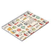 Waterverf keukengereedschap Gepersonaliseerd Recep Notitieboek (Linkerzijde)