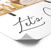 Waterverf Keukengerei en kamerplanten Quote Poster (Hoek)