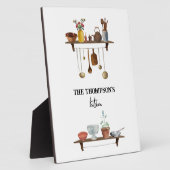  Waterverf keukengerei met retro Fotoplaat (Zijkant)