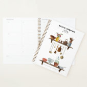  Waterverf keukengerei met retro Planner (Display)