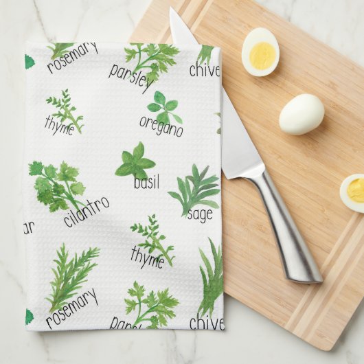 Waterverf keukenhanddoek (Quarter Fold)