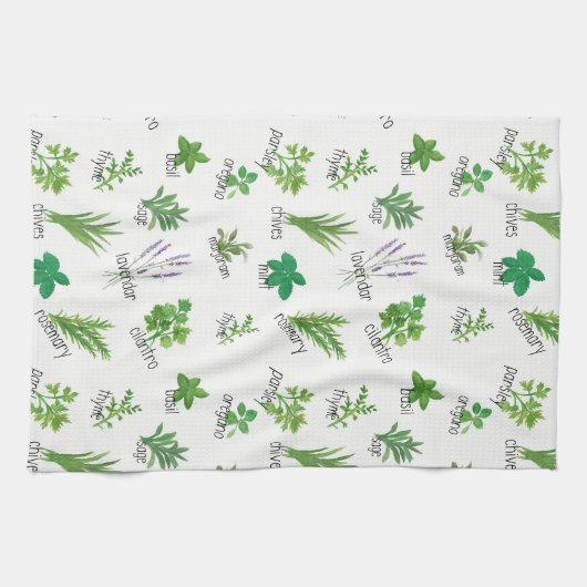 Waterverf keukenhanddoek (Horizontaal)