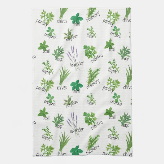 Waterverf keukenhanddoek (Verticaal)