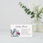 Waterverf keukenkat-display informatiekaartje (Staand voorkant)