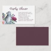 Waterverf keukenkat-display informatiekaartje (Voorkant / Achterkant)