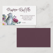 Waterverf Keukenkattenpapier — Raffle Informatiekaartje (Voorkant / Achterkant)