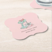 Waterverf Keukenmixer roze bakkerij Kartonnen Onderzetters (Gekanteld)