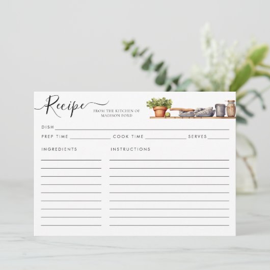 Waterverf Keukenplank Potten Gebruiksvoorwerpen Re (Staand voorkant)