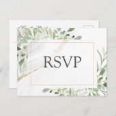 Waterverf Keuze uit RSVP-Briefkaart Briefkaart (Voorkant / Achterkant)