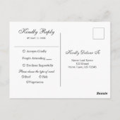 Waterverf Keuze uit RSVP-Briefkaart Briefkaart (Achterkant)