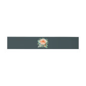 Waterverf Kieuwventiel op Blauwgroen Uitnodigingen Wikkel (Vlak)