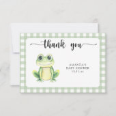 waterverf kikker babyshower bedankt (Voorkant)