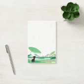 Waterverf kikker in de regen post-it® notes (Kantoor)