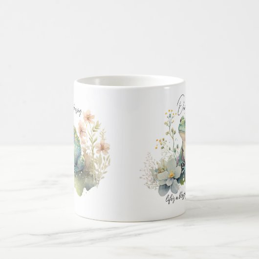 Waterverf Kikker Zweer geen geloof Koffiemok (Center)